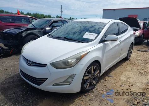 2014 Hyundai Elantra Limited from USA, damaged, VIN 5NPDH4AE6EH480910